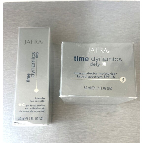 Jafra Time Dynamics Defy Protector Moisturizer SPF 15 & Intensive Line Corrector - Picture 1 of 6